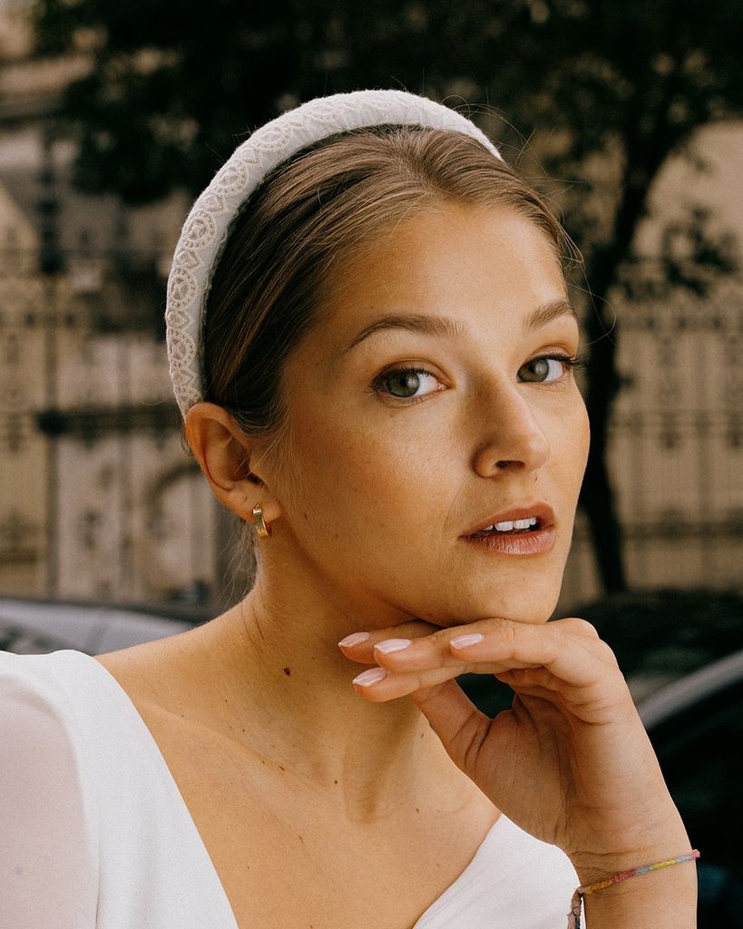 Diadema para novias de Marcela & Co.
