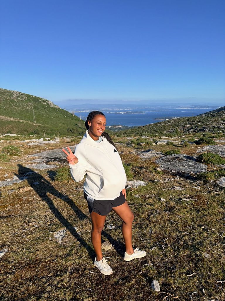 Ana Peleteiro, unos días antes de dar a luz a su segundo hijo