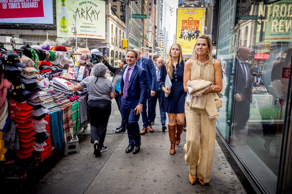 Máxima de Holanda y Amalia de Holanda en Nueva York 
