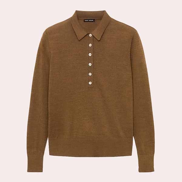 Jersey de Mujer Cuelllo Polo con Lana Easy Wear