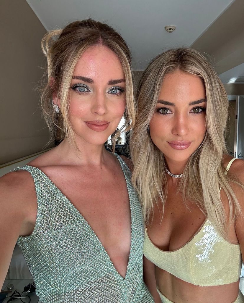 Look de invitada de Chiara Ferragni y Alice Campello en Italia
