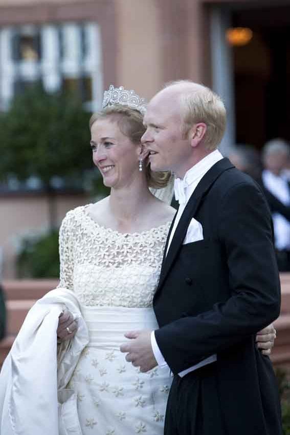 Nathalie zu Sayn-Wittgenstein- Berleburg, el día de su boda