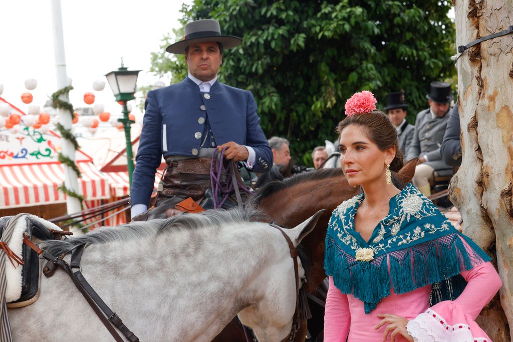 Francisco Rivera y Lourdes Montes este martes en la Feria de Abril