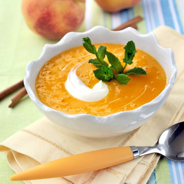 Sopa de melocotón