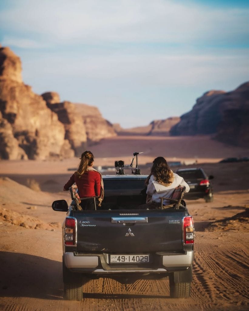 Rania y Salma de Jordania en el Wadi Rum, una zona desértica protegida situada en el sur de Jordania