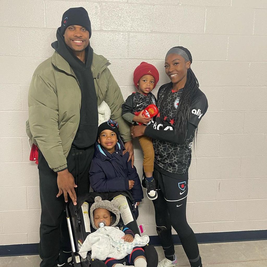 Cheyna Matthews y su familia