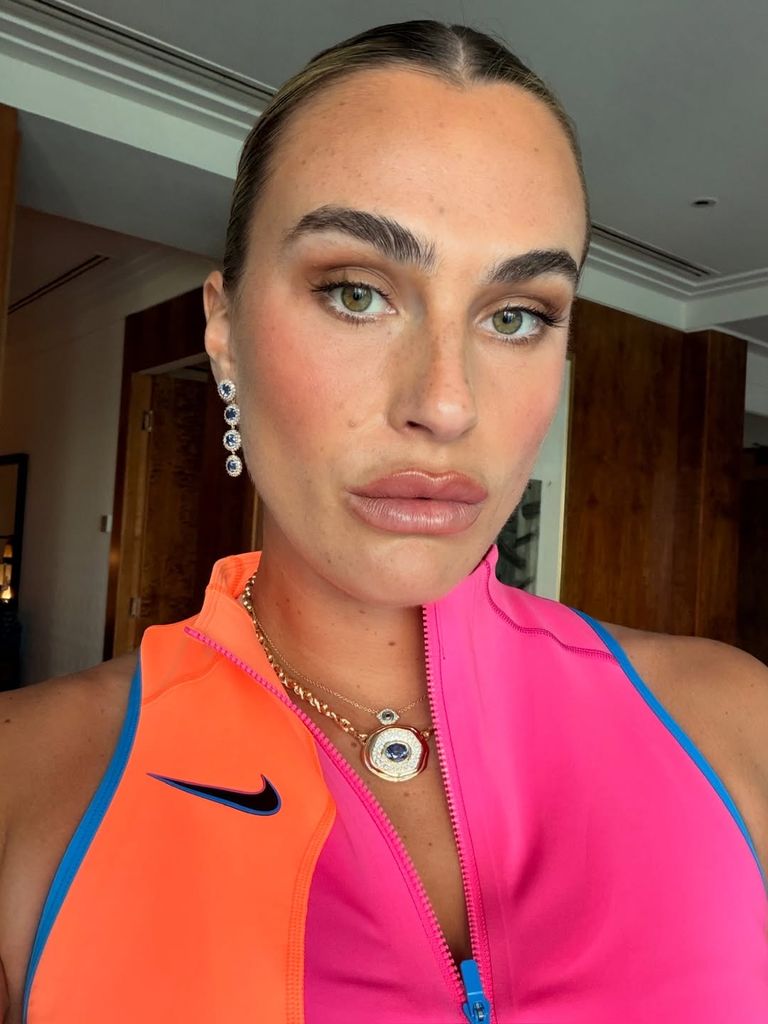 Aryna Sabalenka antes del Australian Open.