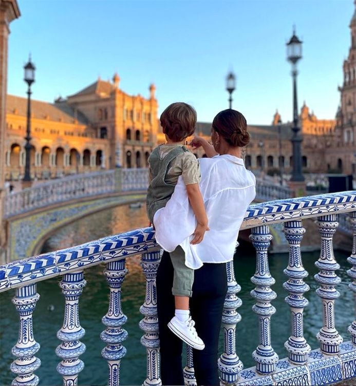 Eva González y su hijo Cayetano