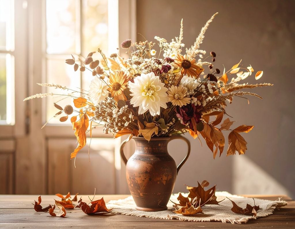 Ramo de flores secas
