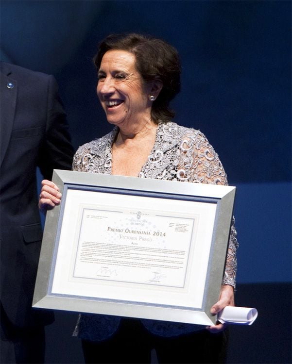 Victoria Prego recoge un premio