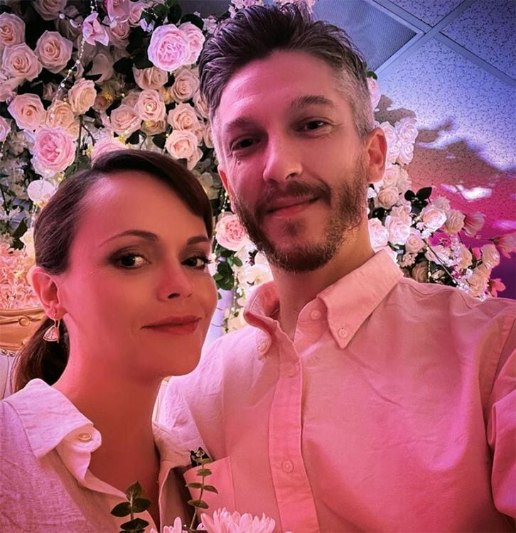 Christina Ricci y Mark Hampton