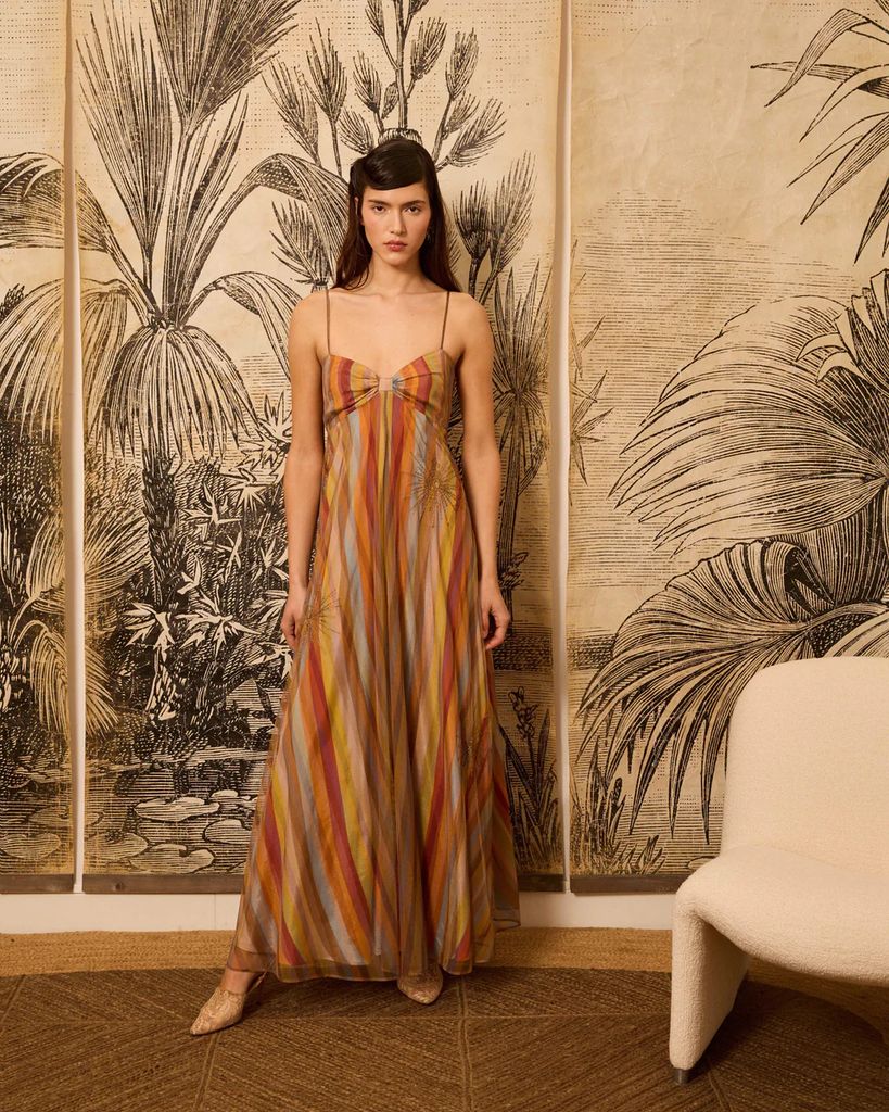 Vestido a rayas de Is Coming