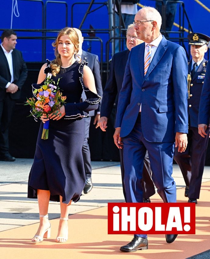 Alexia de Países Bajos preside su primer acto en solitario con unos pendientes españoles de su madre
