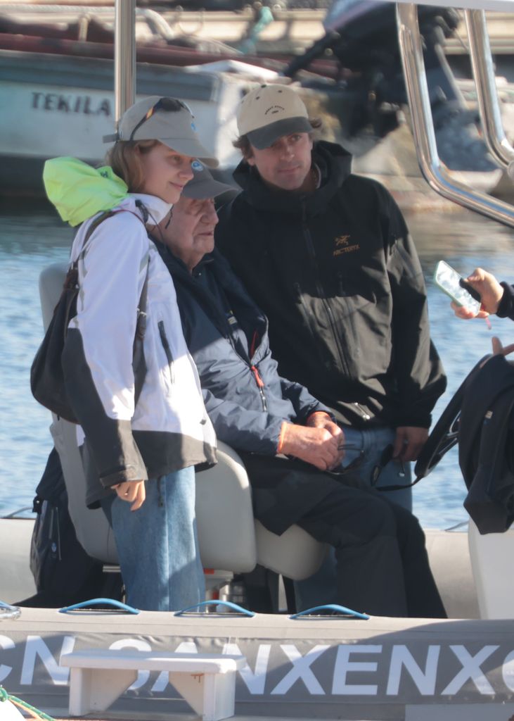 Irene Urdangarín con el rey Juan Carlos