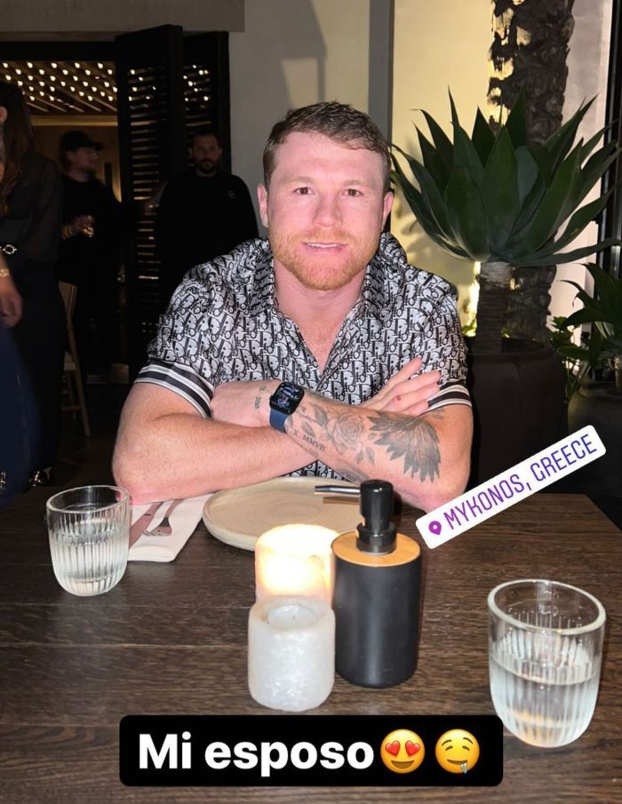 Canelo Álvarez  en Mykonos