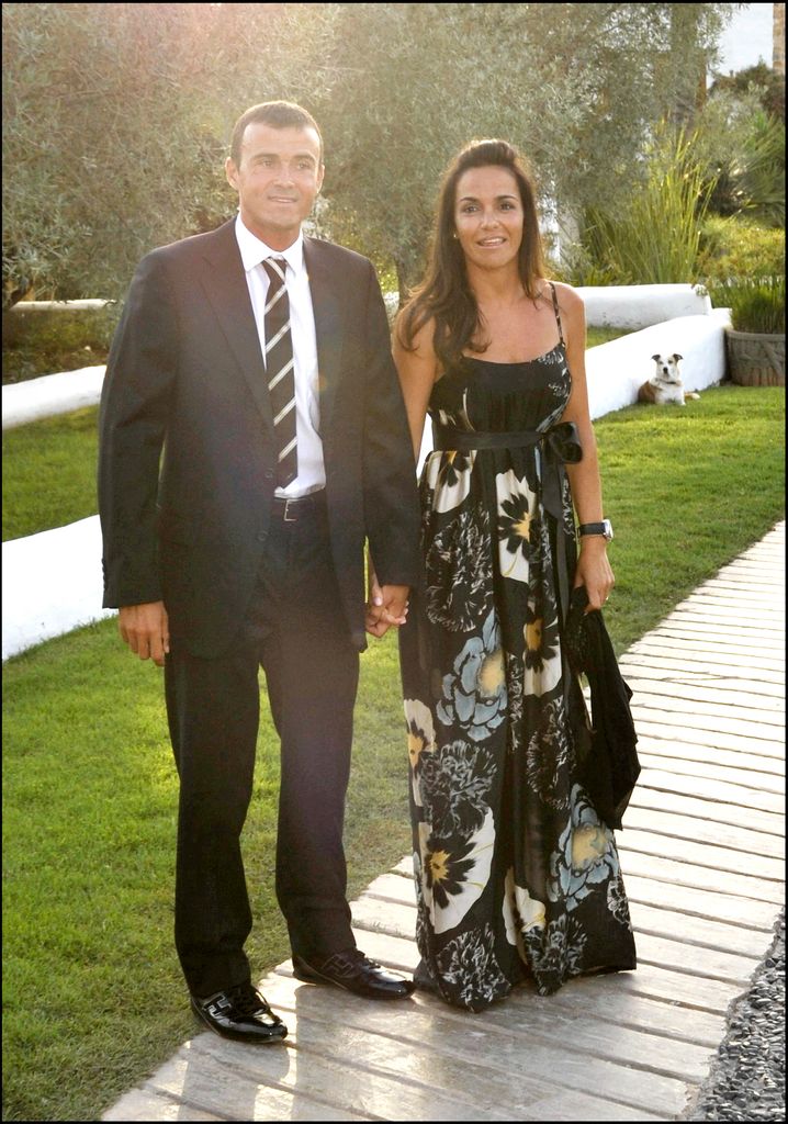 Luis Enrique y Elena Cullel en una boda en Ibiza en 2008.