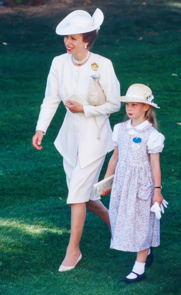 Con su madre en Ascot en 1989