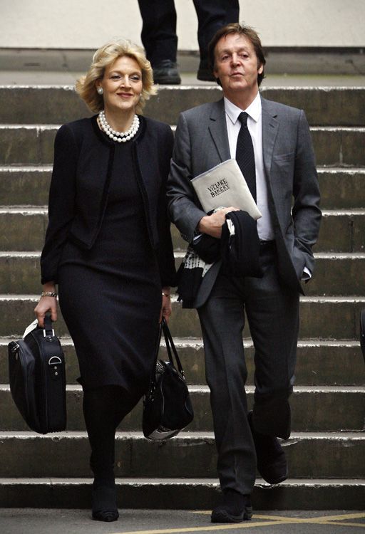 Fiona Shackleton y Paul McCartney