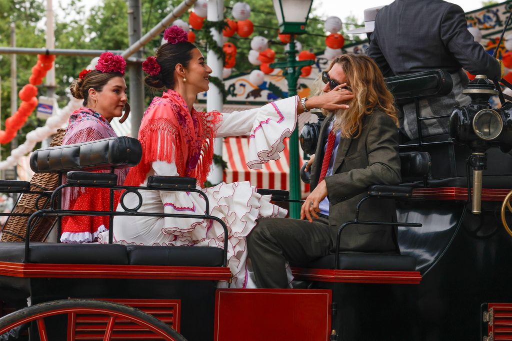 Rocío Crusset y Charlie Schein en la Feria de Abril