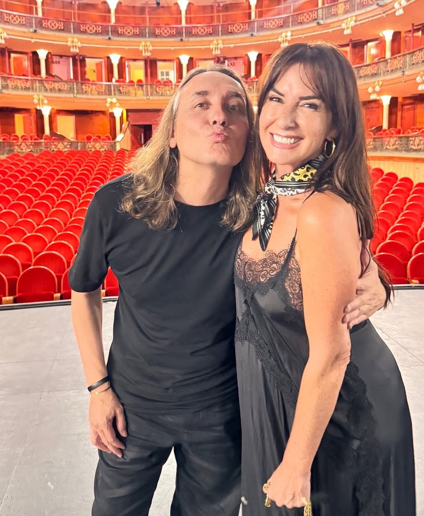 Belén López con Vicente Amigo en su última salida 