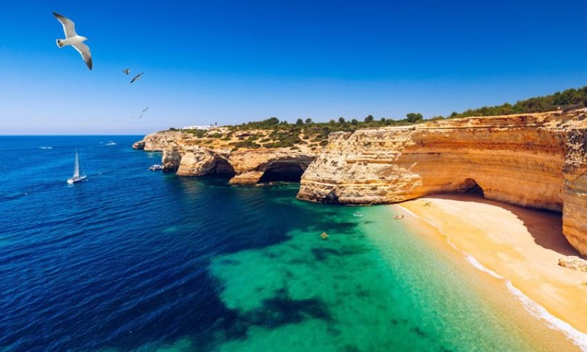 Playa de Corredoura en los Siete Valles Colgantes.