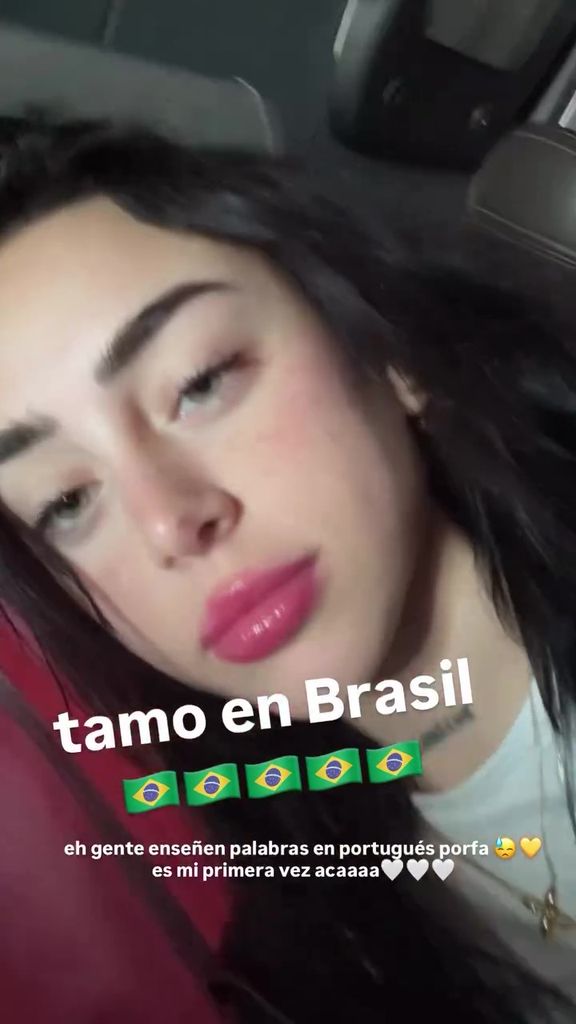 Nicki Nicole se encuentra en Brasil por compromisos profesionales.
