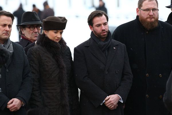 Los Príncipes herederos de Luxemburgo, Guillermo y Stephanie, también han viajado a Polonia para estar presente en la conmemoración de la liberación del campo de concentración 