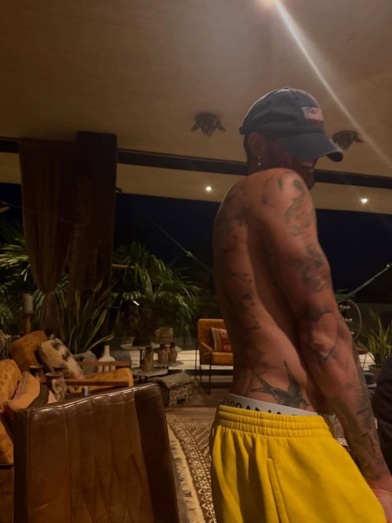 Rodrigo De Paul celebró el inicio de año en la playa