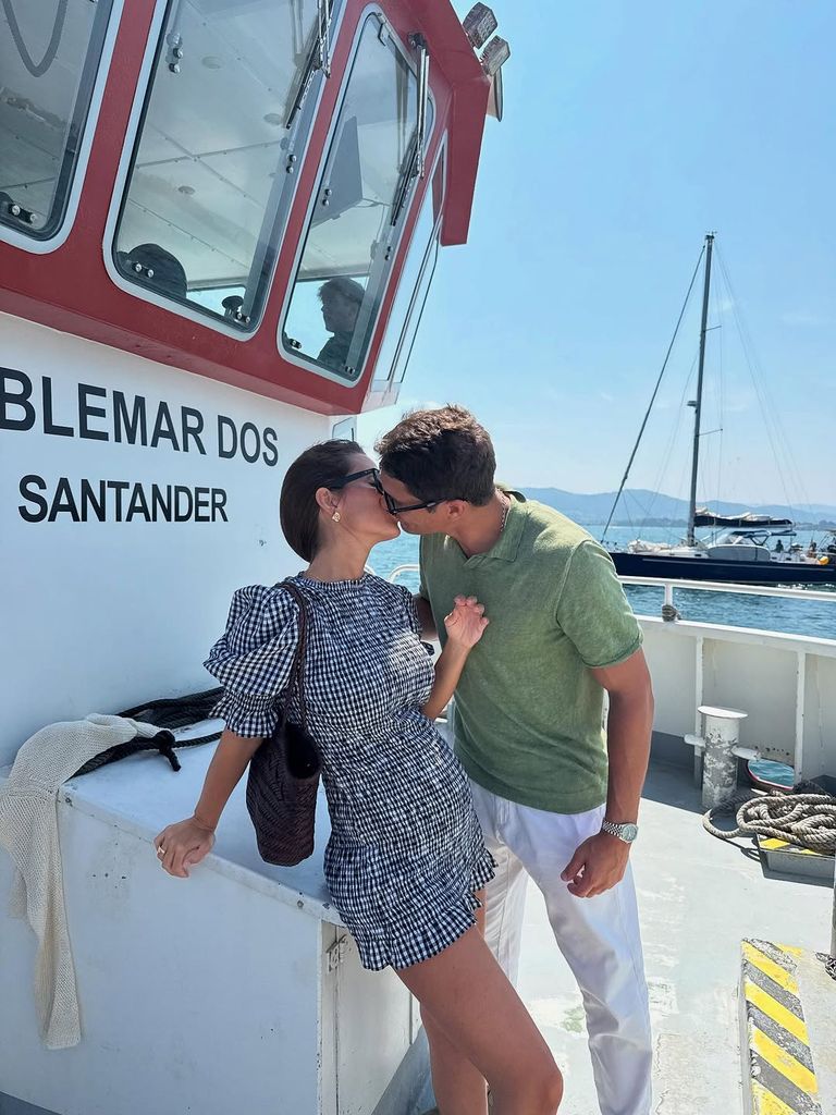 La pareja disfrutando del verano en Santander
