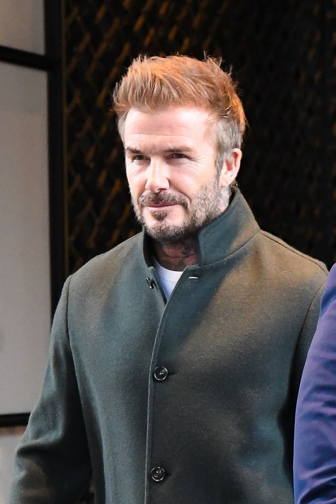 David Beckham seen in Manhattan on May 11, 2025 in New York City