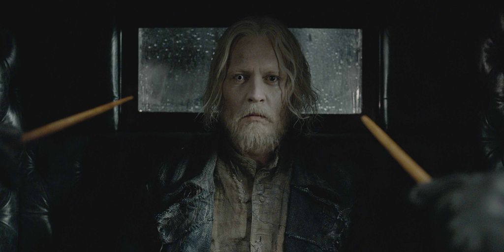 Johnny Depp como Gellert Grindelwald en la película 'Fantastic Beasts: The Crimes of Grindelwald'.