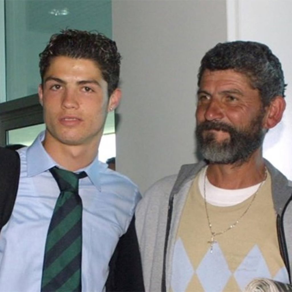 Cristiano Ronaldo y su padre