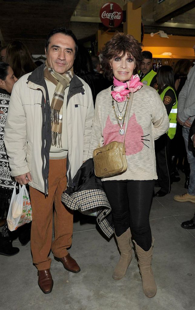 Antonio Montiel y Encarnita Polo, en un evento solidario (Madrid, 2014)