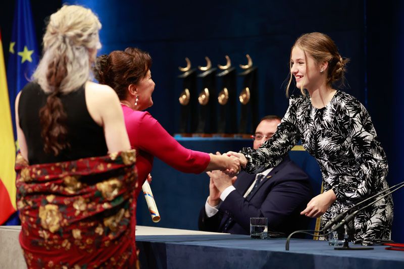 La princesa Sofía con Carmen Linares y María Pagés