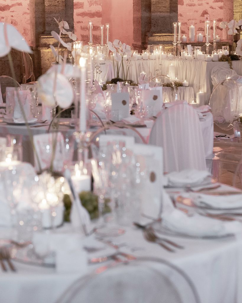 Decoración de bodas en blanco
