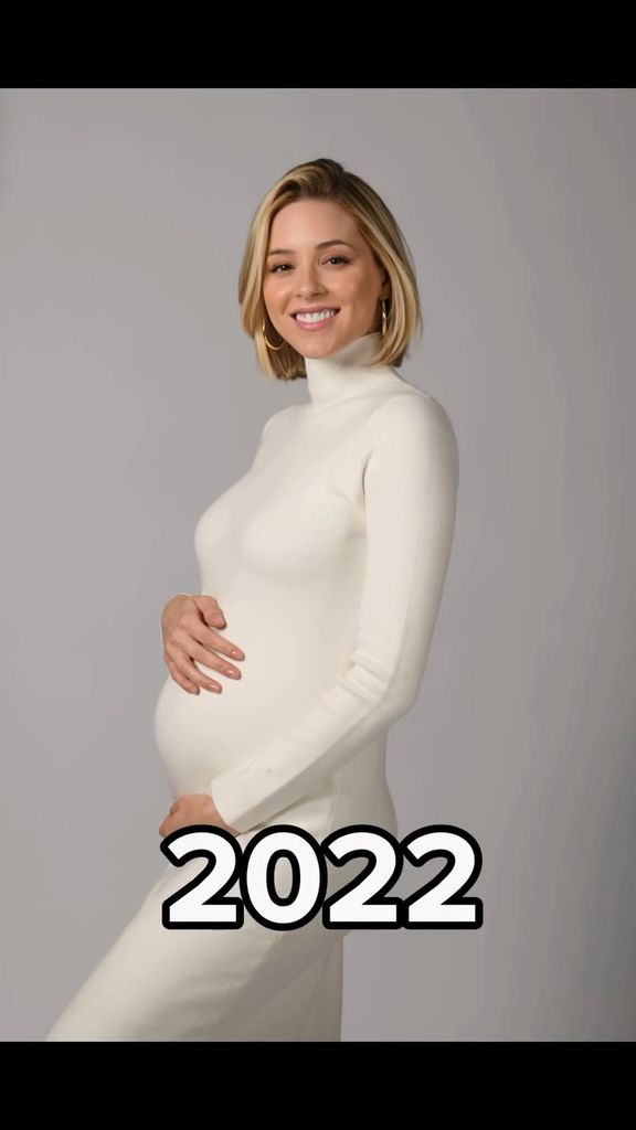 Mariana Rodriguez durante el embarazo de su hija Mariel