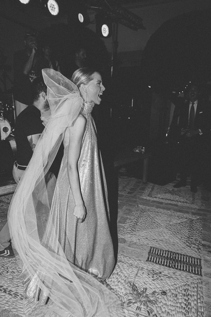 Segundo vestido de novia con lazo
