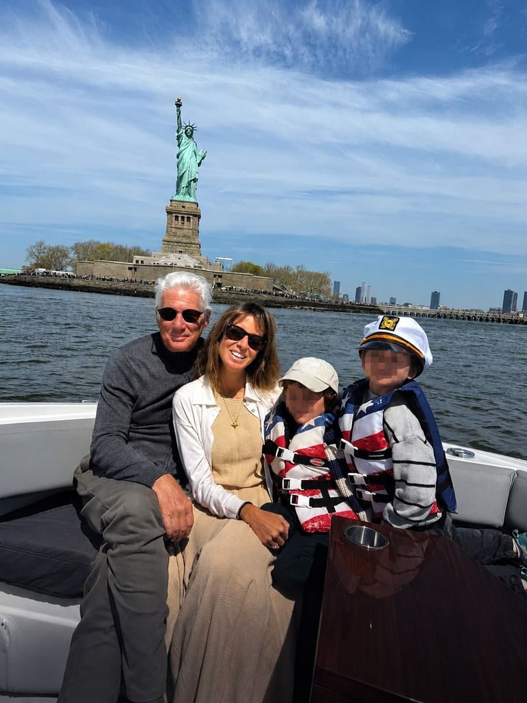 Alejandra y Richard Gere comparten unas imágenes junto a sus hijos para celebrar el 4 de julio en Estados Unidos