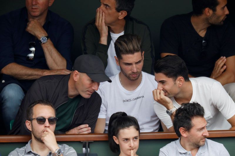 Zidane junto a Enzo y Luca