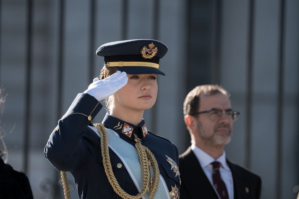 La princesa Leonor, durante la Pascua Militar de 2026