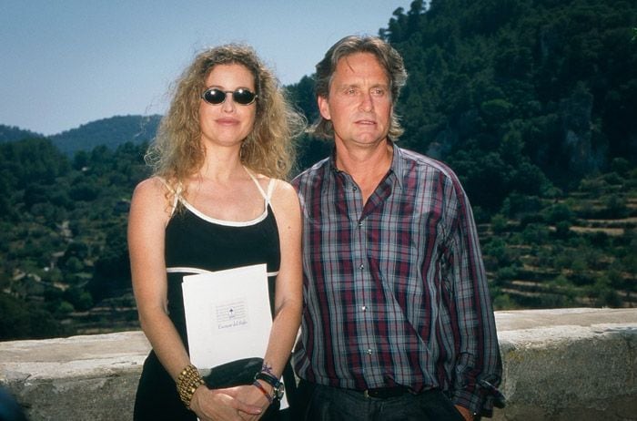 Michael Douglas junto a su exmujer Diandra 