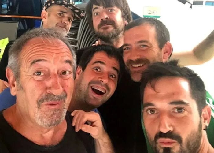 Karlos Arguiñano con algunos de sus hijos 