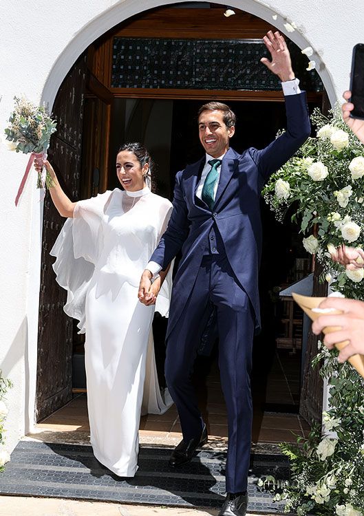 Lorenzo García Campoy y Paloma de la Hoz en su boda