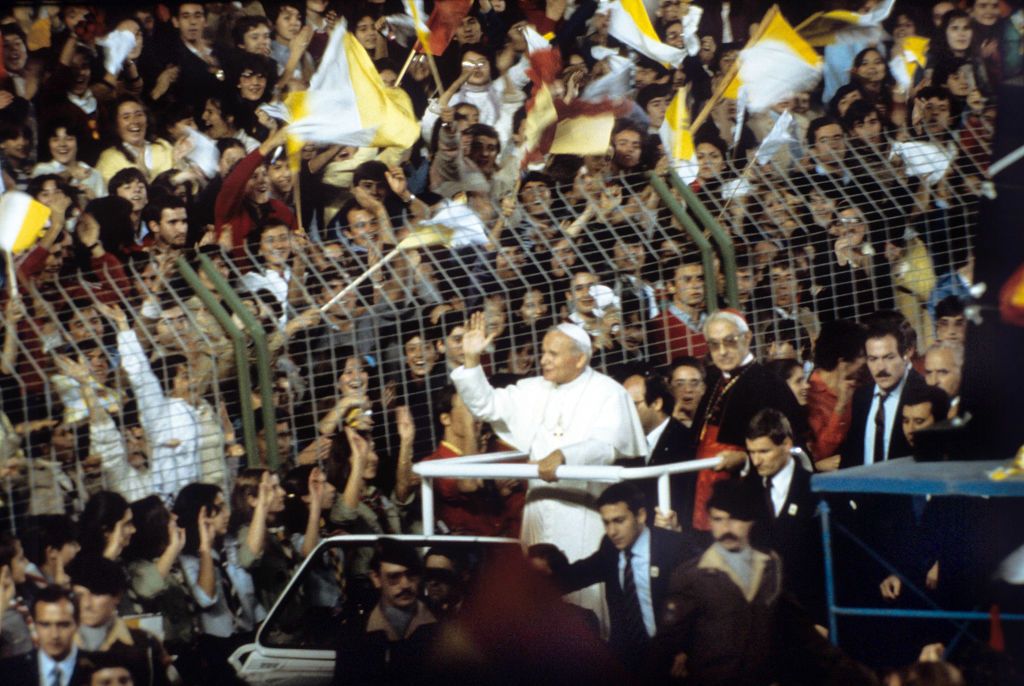 Juan Pablo II en su primera visita a España en 1982