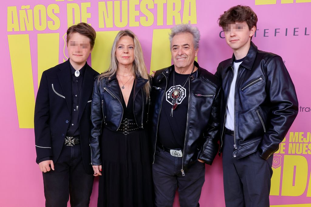 Rafa Gutierrez con su mujer y sus dos hijos