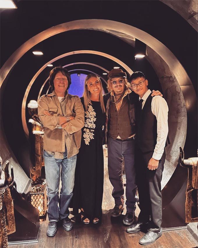 Johnny Depp en el restaurante hindú Varanasi
