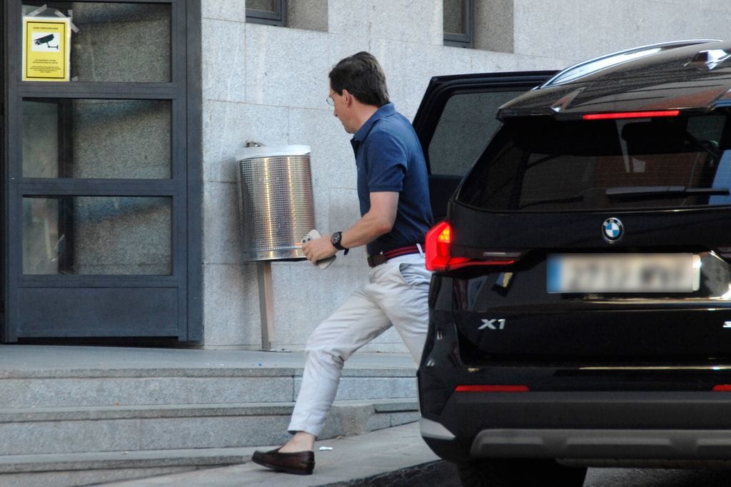 José Luis Martínez-Almeida llega al hospital Virgen del Rosario donde va a dar a luz su mujer, Teresa Urquijo, a 03 de julio de 2025, en Madrid (España)