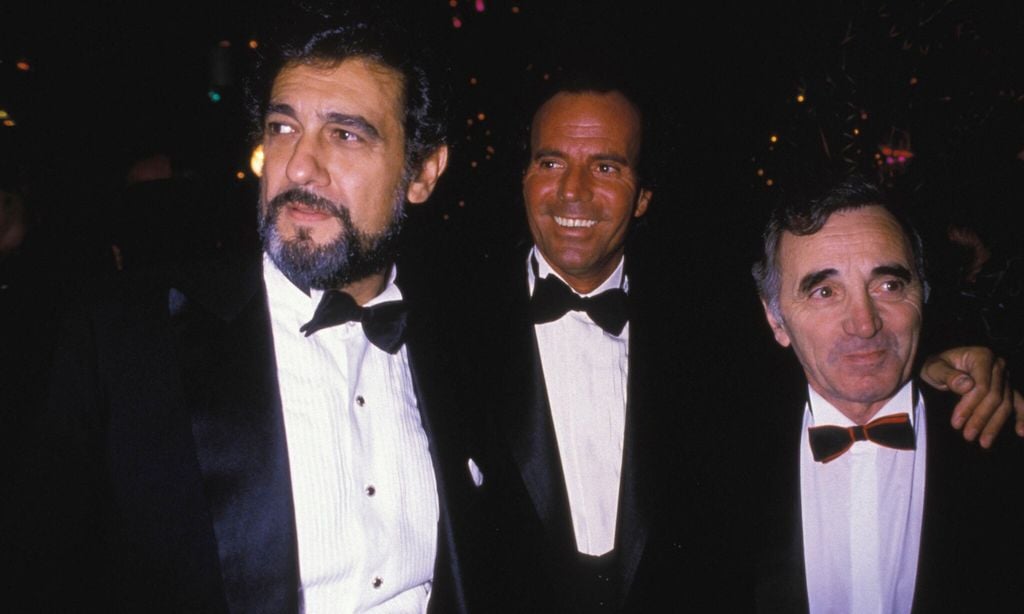Charles Aznavour lors d\'une soirée à New York