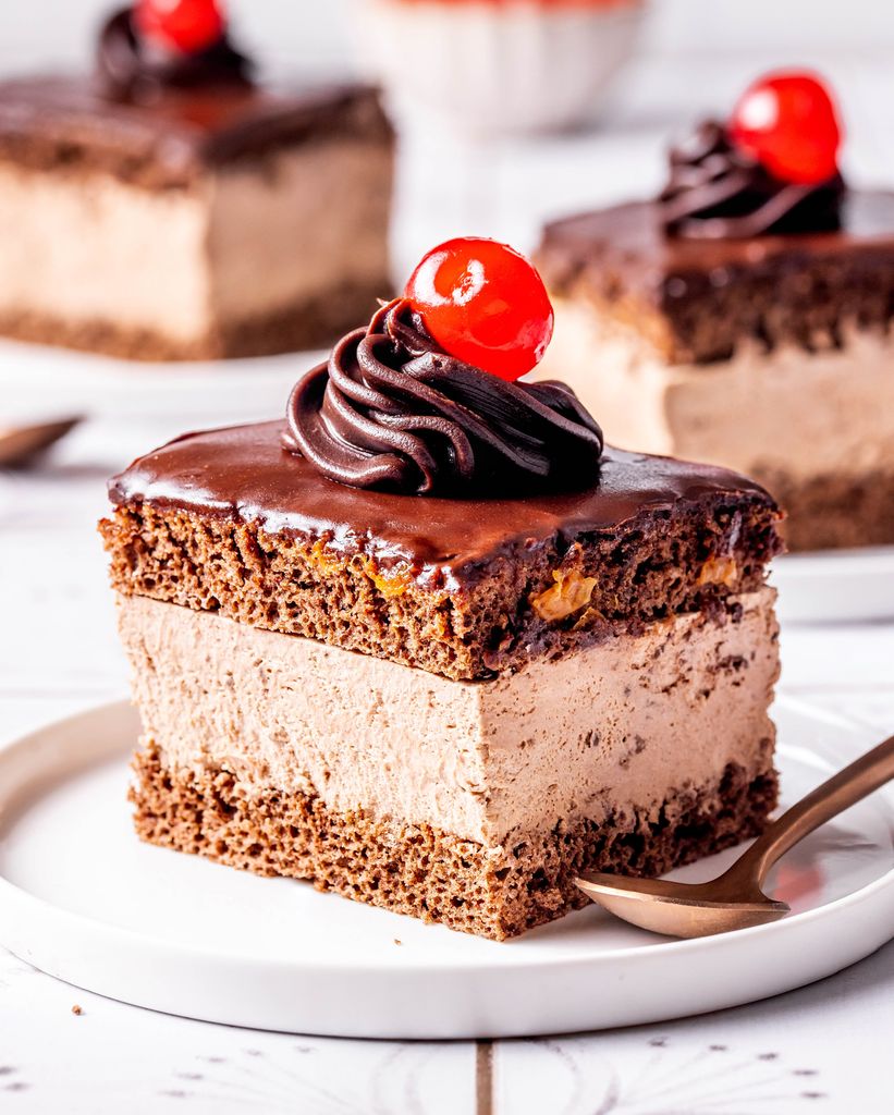 Tarta de chocolate 'Rigo Jancsi', típica de Hungría.