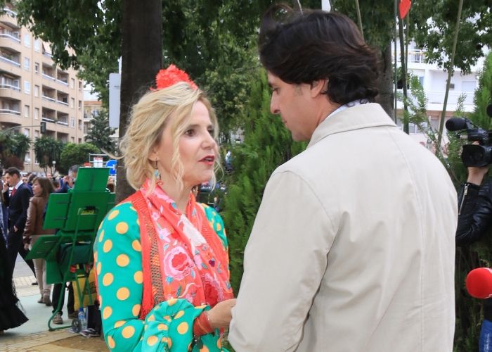 Eugenia  y Francisco hace unos años en la feria